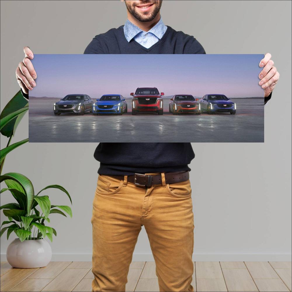 Cuadro grande 30x80cm 2023 Cadillac Escalade V 003 Cadillac