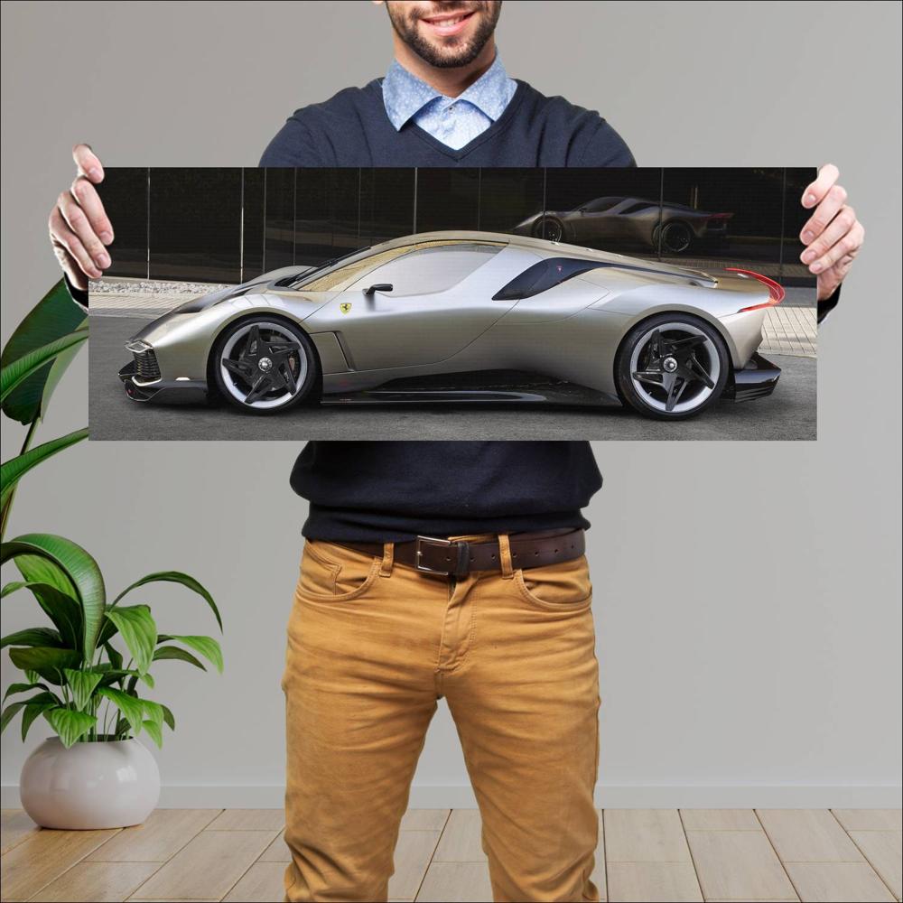 Cuadro grande 30x80cm 2023 Ferrari KC23 003 Ferrari