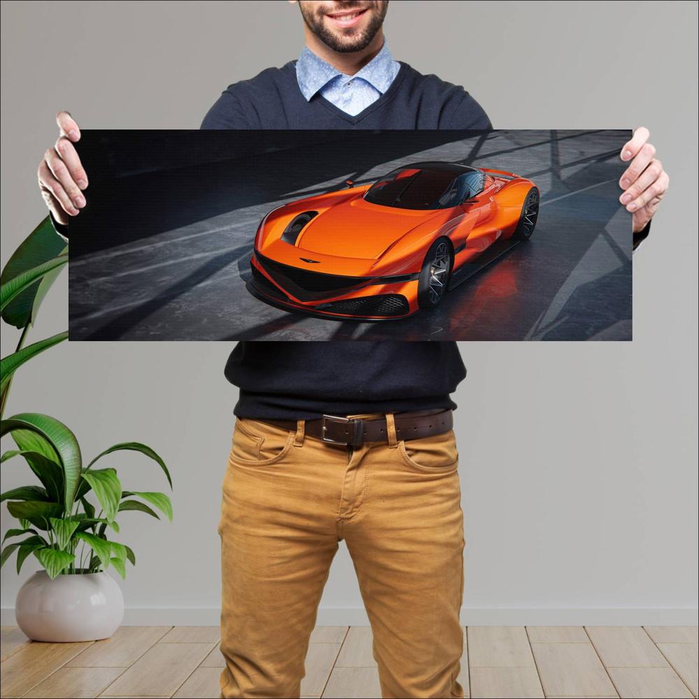 Cuadro grande 30x80cm 2023 Genesis X Gran Berlinetta VGT Concept 001 144 Genesis