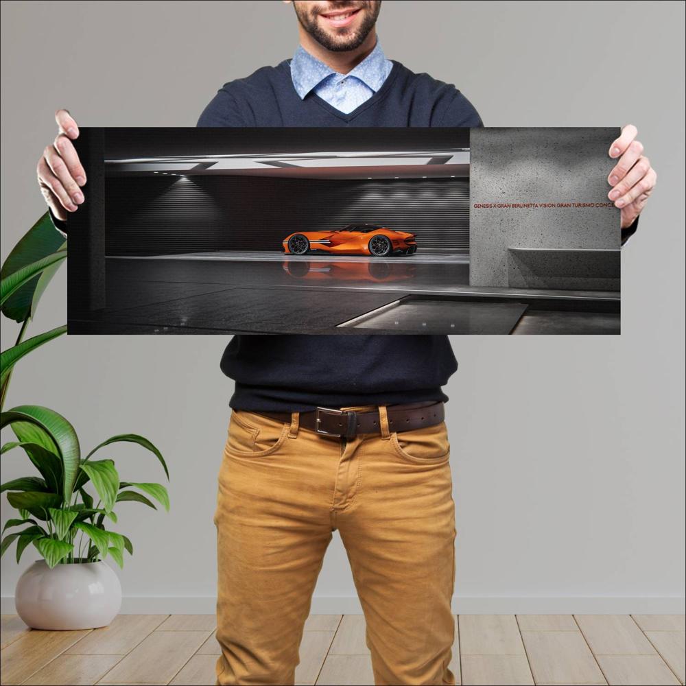 Cuadro grande 30x80cm 2023 Genesis X Gran Berlinetta VGT Concept 002 144 Genesis