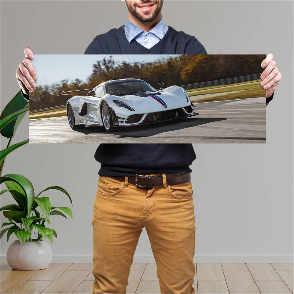 Cuadro grande 30x80cm 2023 Hennessey Venom F5 Revolution 005 Hennessey