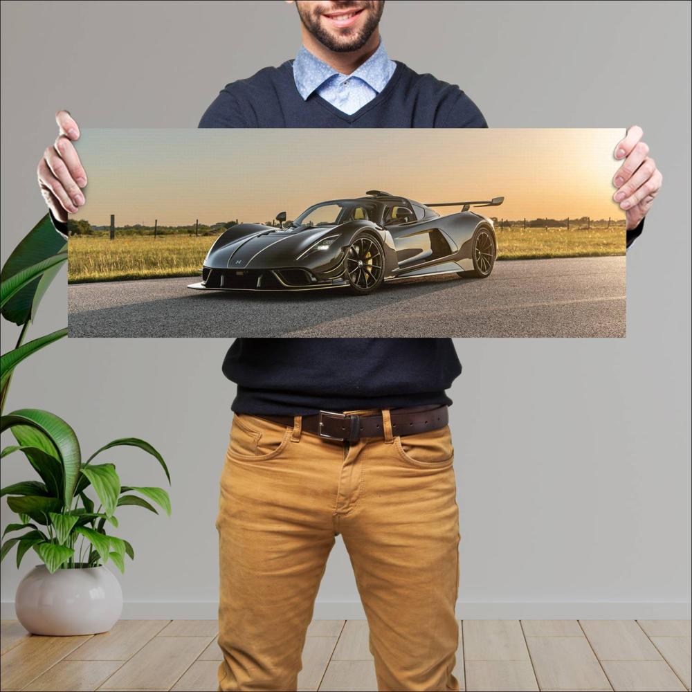 Cuadro grande 30x80cm 2023 Hennessey Venom F5 Revolution Roadster 001 14 Hennessey
