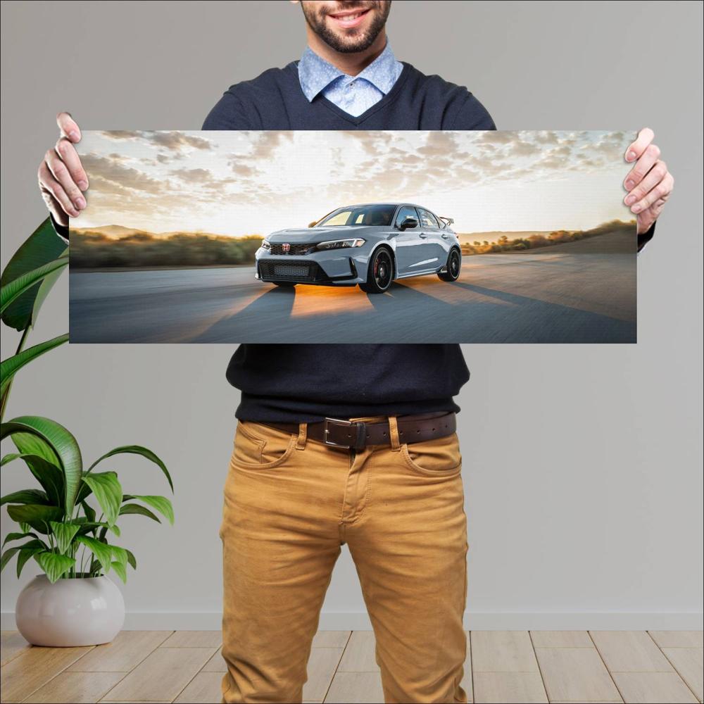 Cuadro grande 30x80cm 2023 Honda Civic Type R 012 Honda