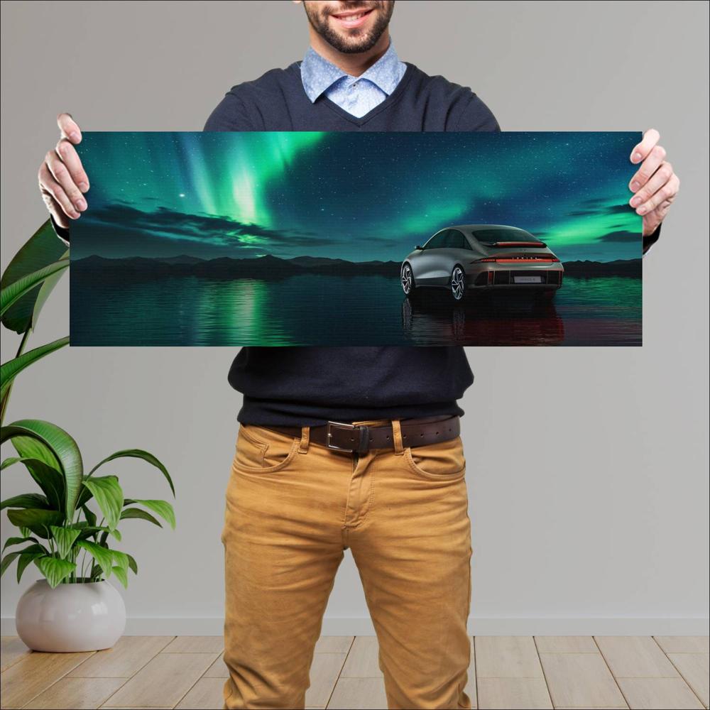 Cuadro grande 30x80cm 2023 Hyundai Ioniq 6 003 Hyundai