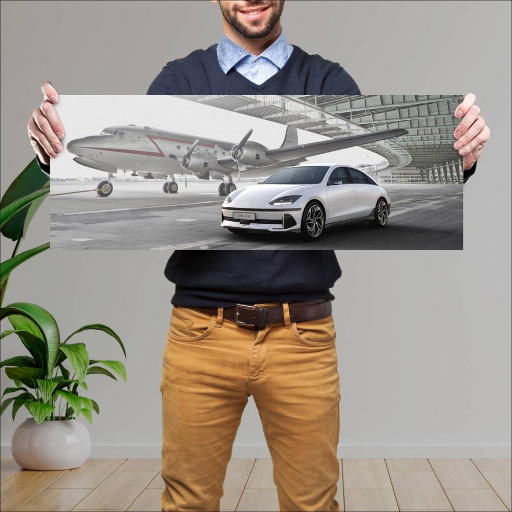 Cuadro grande 30x80cm 2023 Hyundai Ioniq 6 005 Hyundai