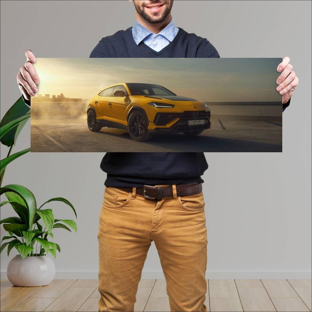 Cuadro grande 30x80cm 2023 Lamborghini Urus Performante 003 Lamborghini