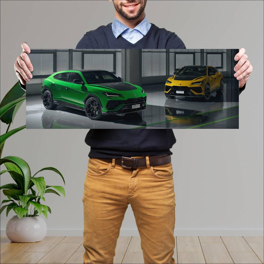 Cuadro grande 30x80cm 2023 Lamborghini Urus Performante 007 Lamborghini