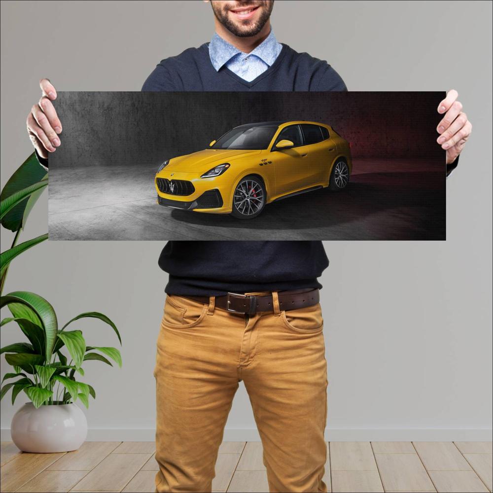 Cuadro grande 30x80cm 2023 Maserati Grecale Trofeo 001 Maserati