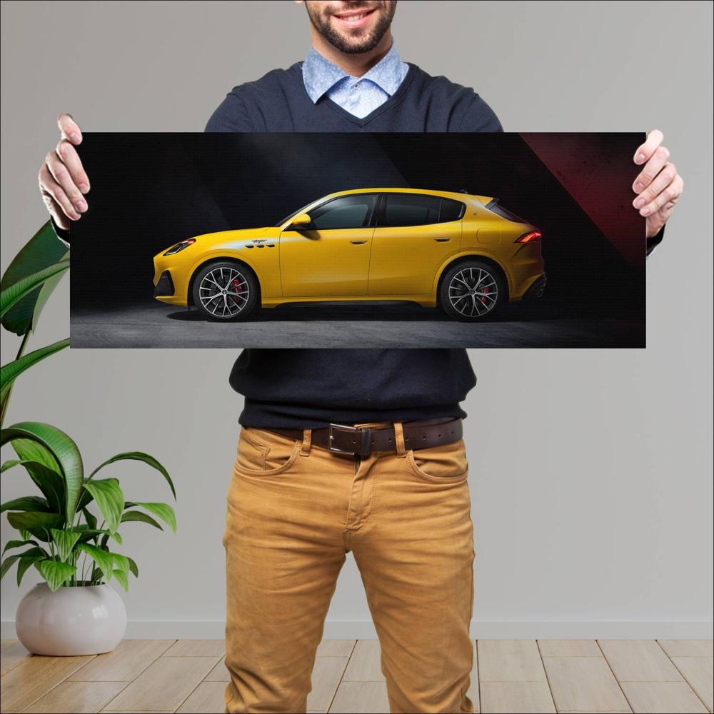 Cuadro grande 30x80cm 2023 Maserati Grecale Trofeo 004 Maserati