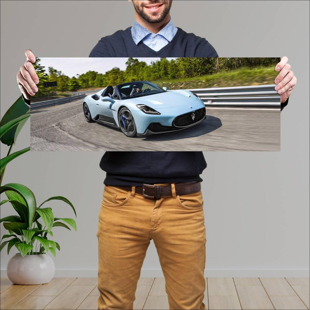 Cuadro grande 30x80cm 2023 Maserati MC20 Cielo 006 Maserati
