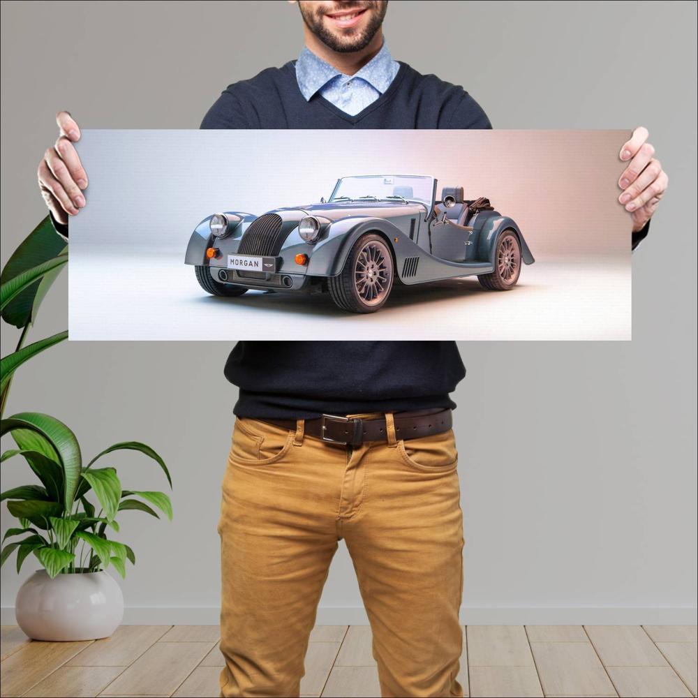 Cuadro grande 30x80cm 2023 Morgan Plus Six 008 Morgan