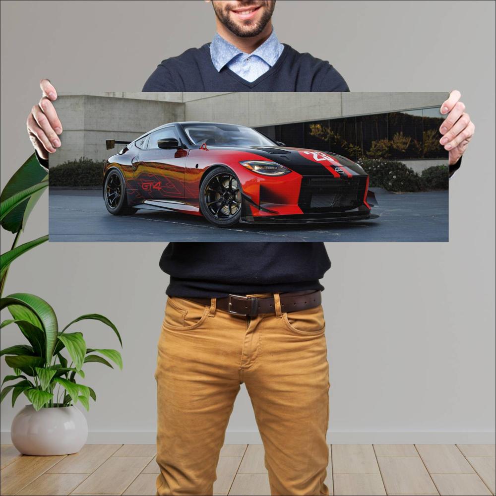 Cuadro grande 30x80cm 2023 Nissan Z GT4 006 Nissan