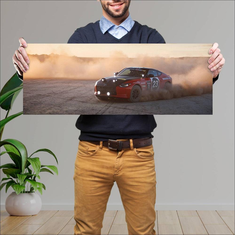 Cuadro grande 30x80cm 2023 Nissan Z Safari Rally Tribute Concept 002 144 Nissan
