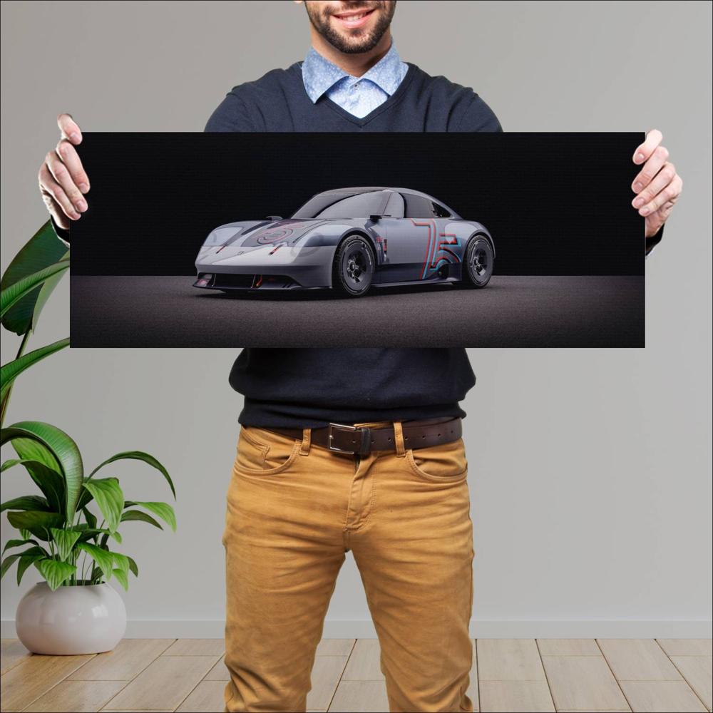 Cuadro grande 30x80cm 2023 Porsche Vision 357 Concept 001 Porsche
