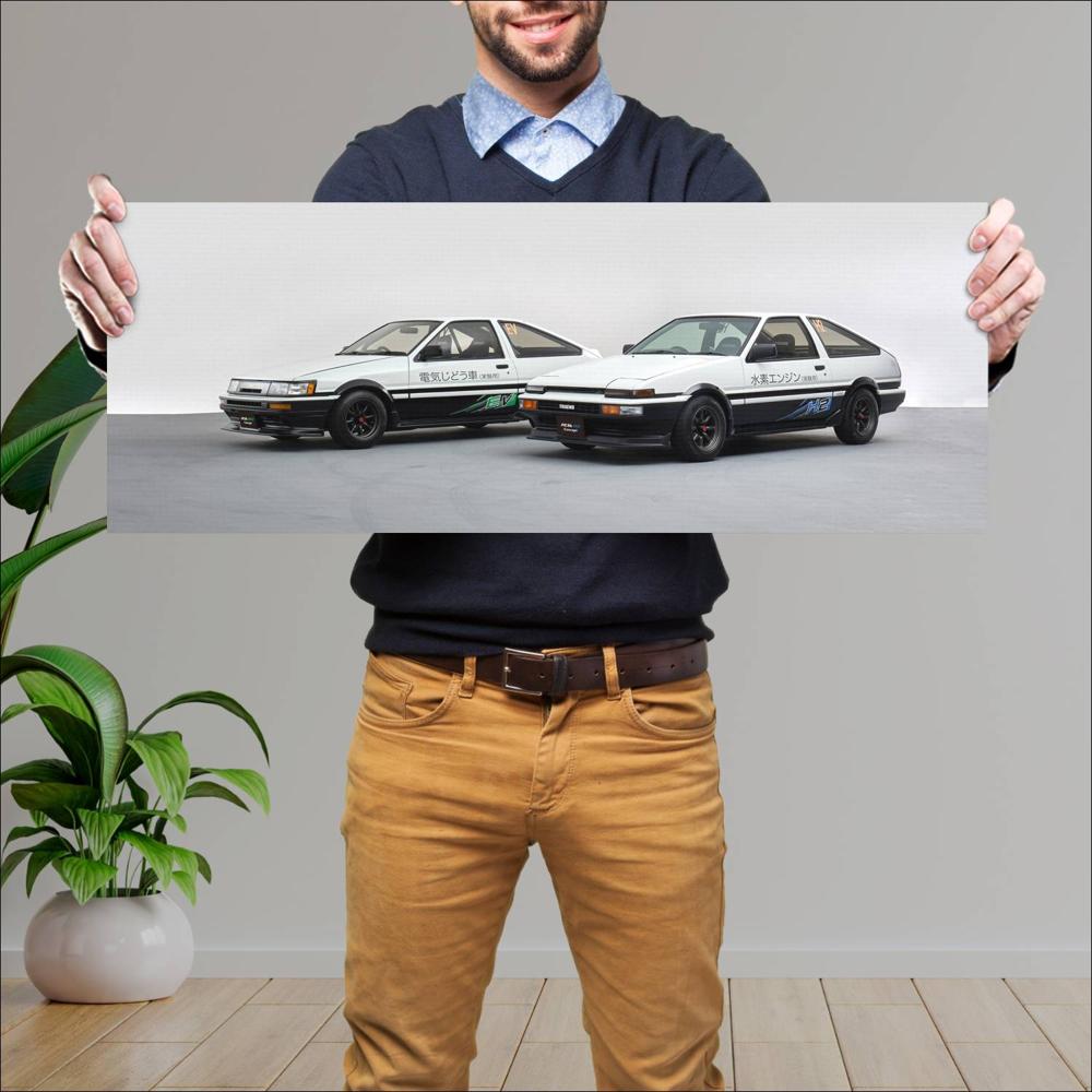 Cuadro grande 30x80cm 2023 Toyota AE86 Concepts 004 Toyota