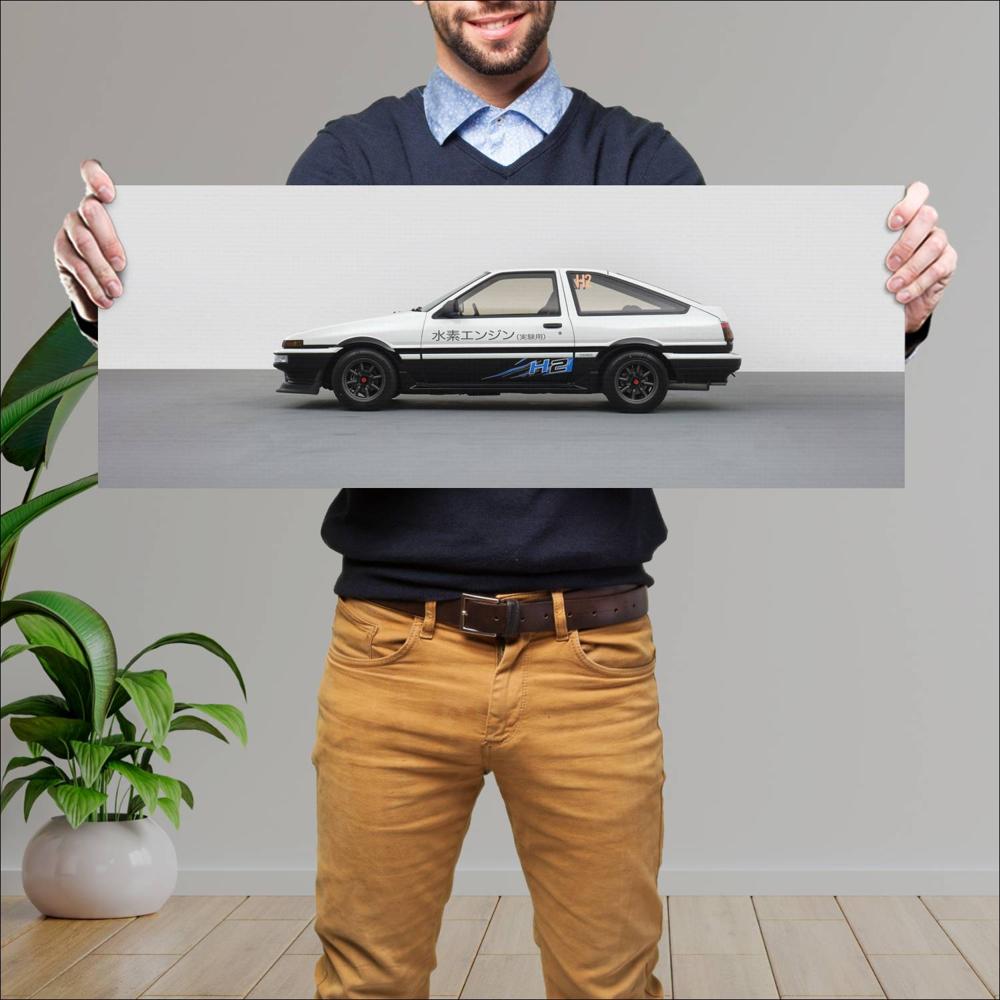 Cuadro grande 30x80cm 2023 Toyota AE86 Concepts 007 Toyota