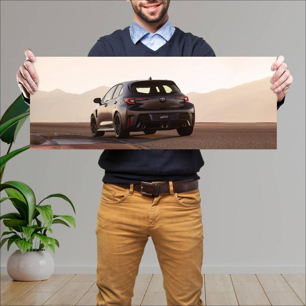 Cuadro grande 30x80cm 2023 Toyota GR Corolla 001 Toyota