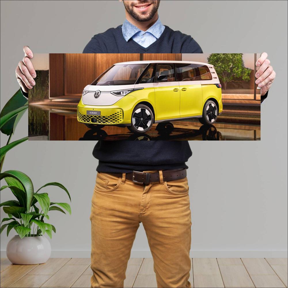 Cuadro grande 30x80cm 2023 Volkswagen ID Buzz 003 Volkswagen