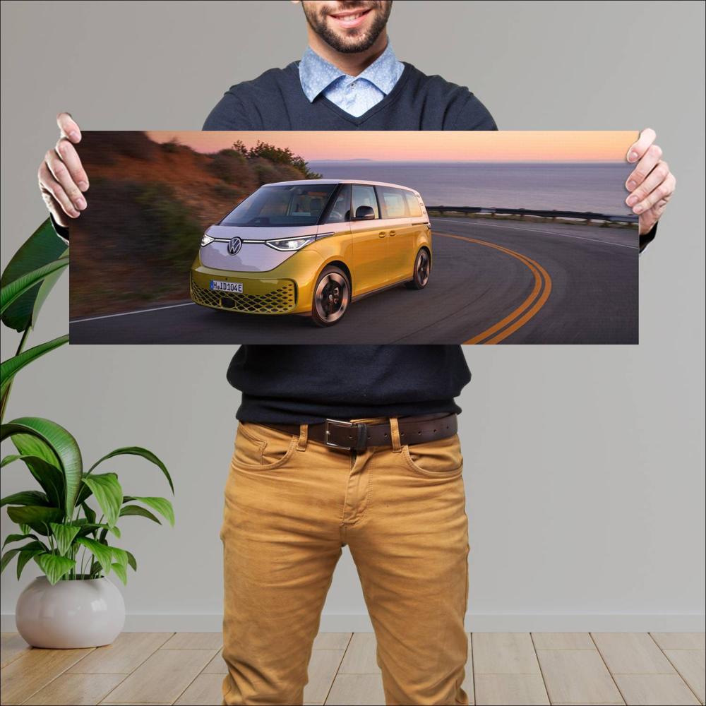 Cuadro grande 30x80cm 2023 Volkswagen ID Buzz 006 Volkswagen