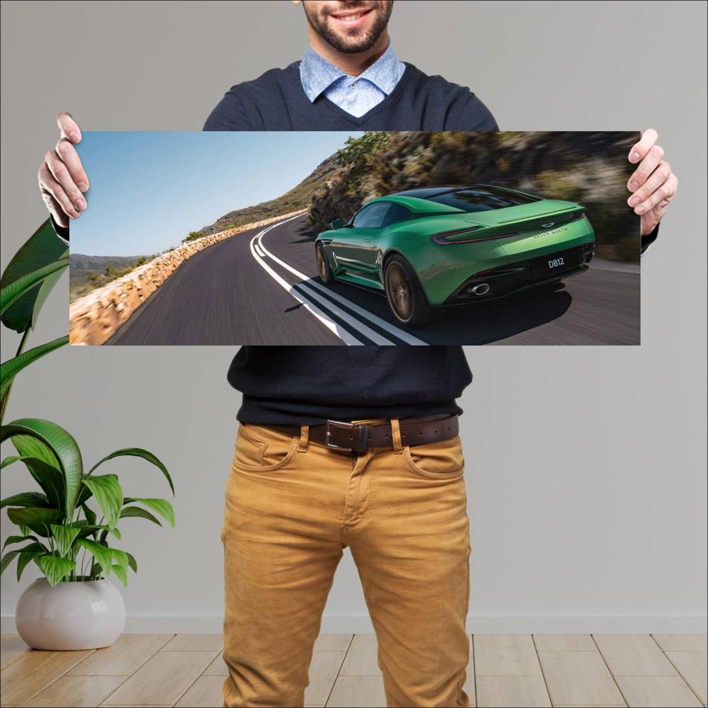 Cuadro grande 30x80cm 2024 Aston Martin DB12 003 Aston