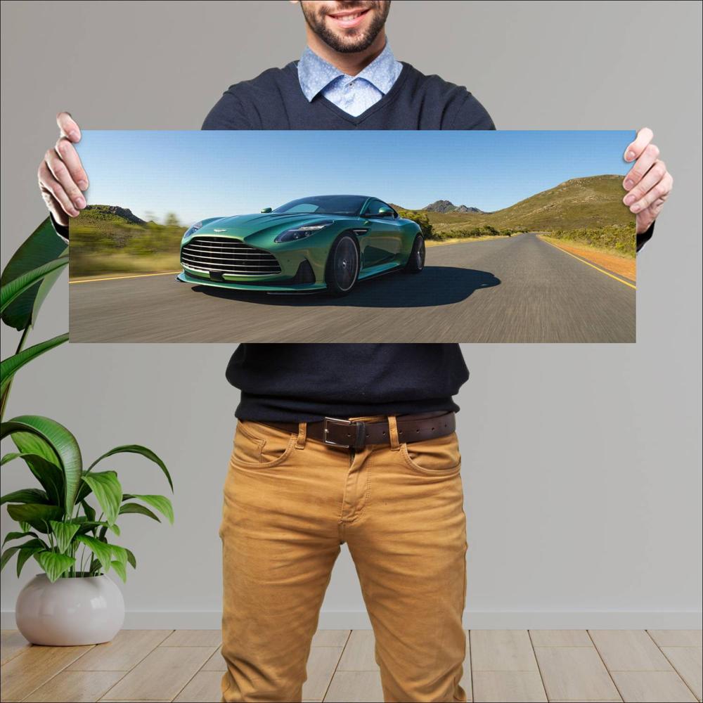 Cuadro grande 30x80cm 2024 Aston Martin DB12 005 Aston
