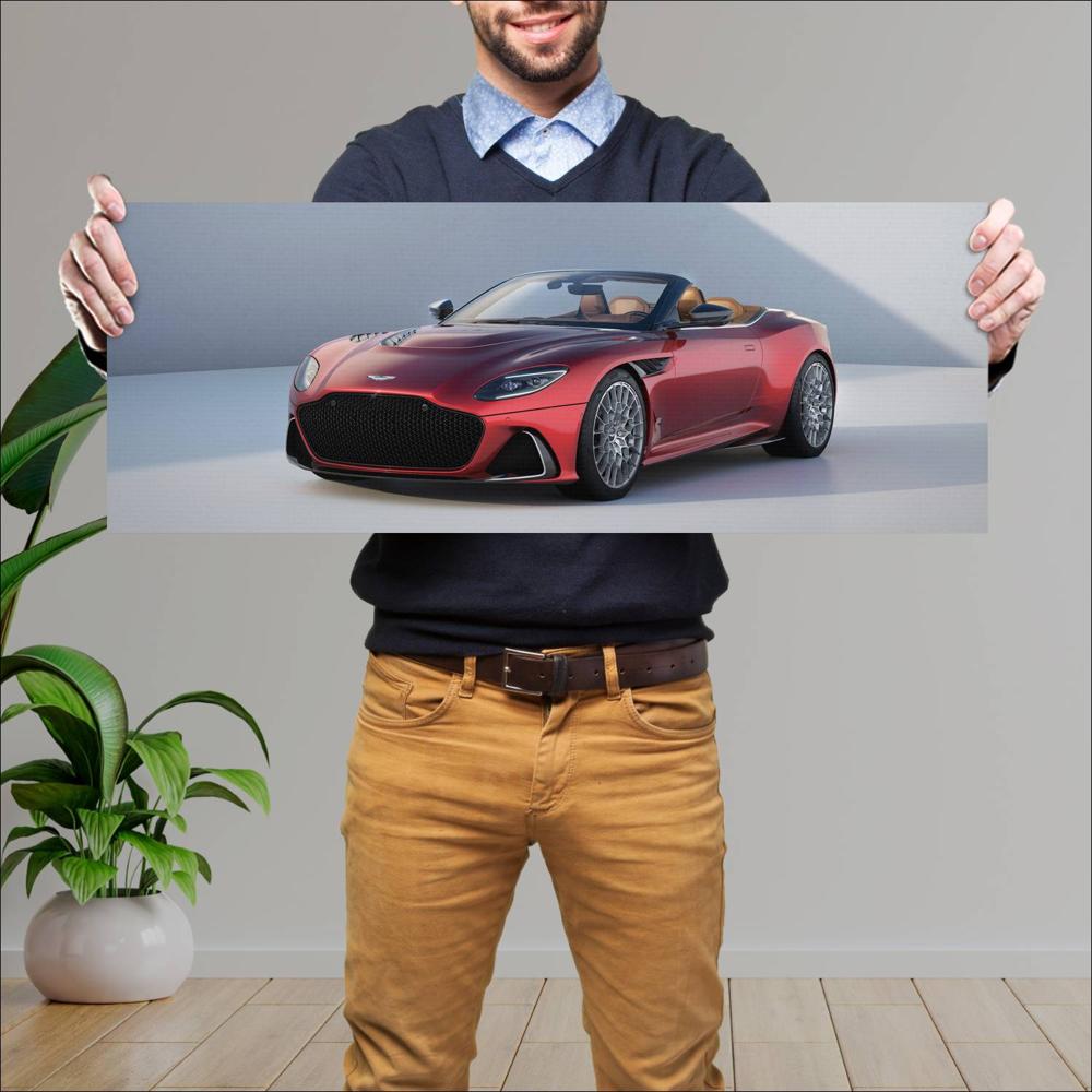 Cuadro grande 30x80cm 2024 Aston Martin DBS 770 Ultimate Volante 001 144 Aston