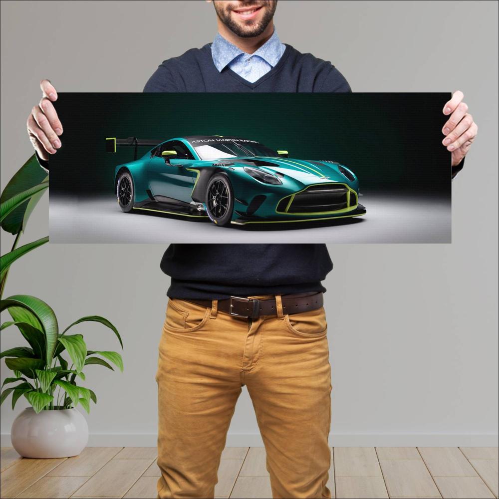 Cuadro grande 30x80cm 2024 Aston Martin Vantage GT3 001 Aston