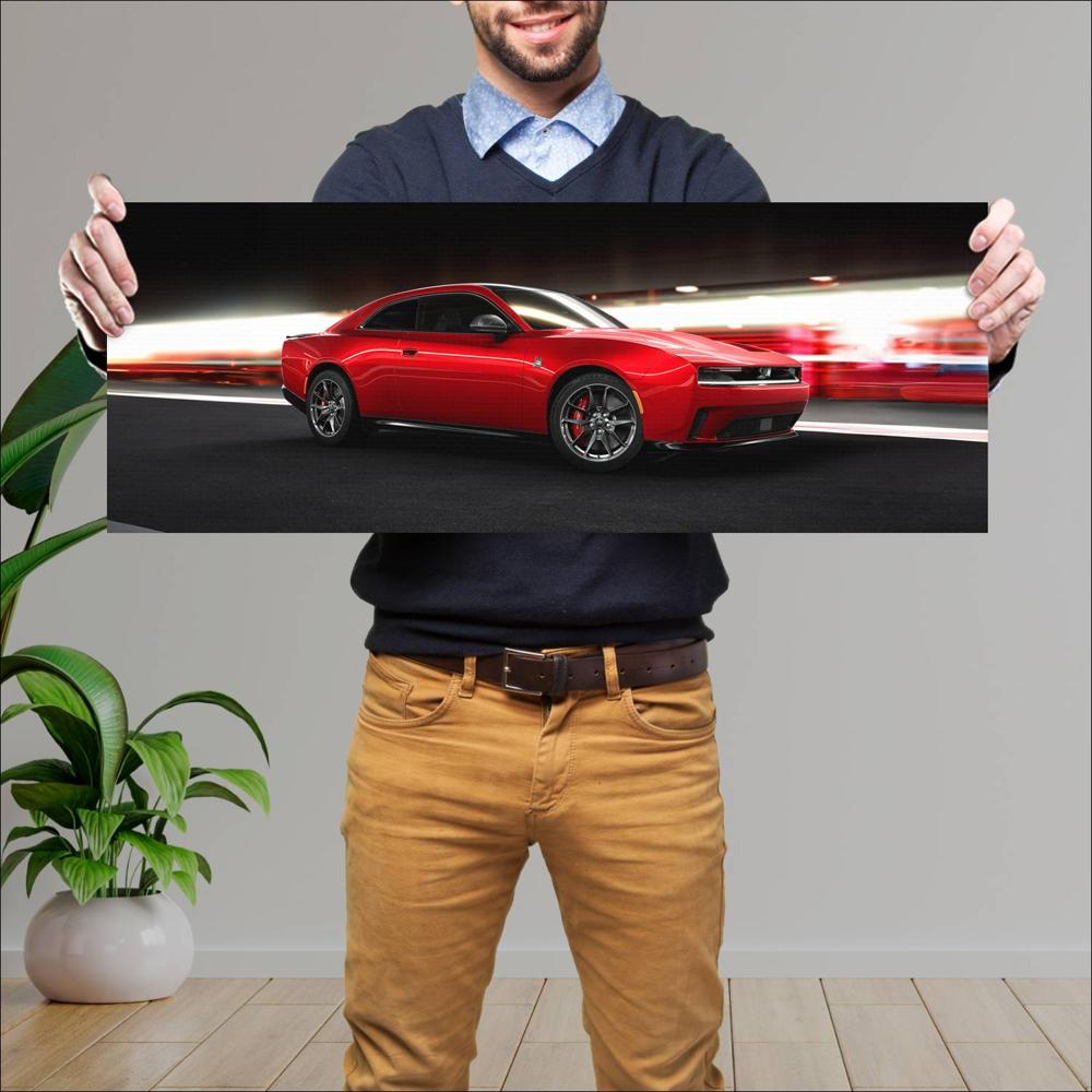 Cuadro grande 30x80cm 2024 Dodge Charger Daytona 005 Dodge