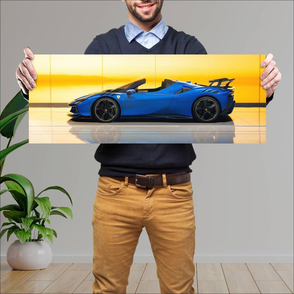 Cuadro grande 30x80cm 2024 Ferrari SF90 XX Spider 003 Ferrari