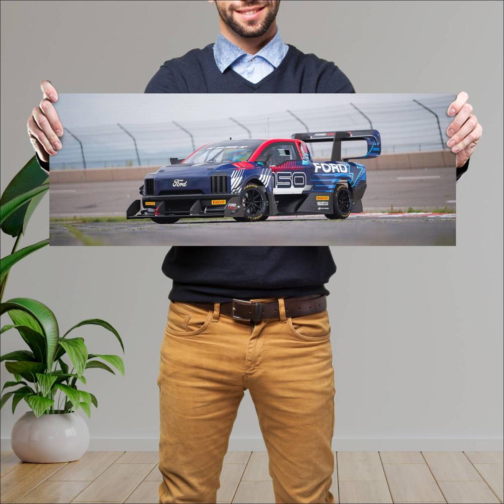 Cuadro grande 30x80cm 2024 Ford F 150 Lightning SuperTruck Concept 001 1 Ford
