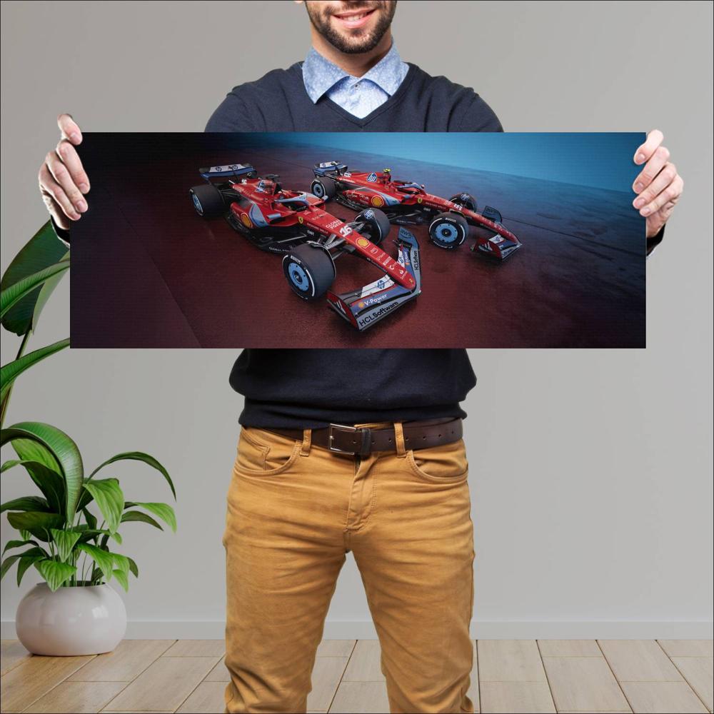 Cuadro grande 30x80cm 2024 Formula1 Ferrari SF 24 005 Formula1