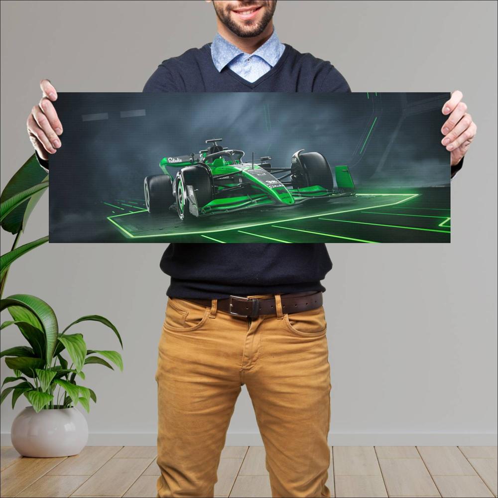 Cuadro grande 30x80cm 2024 Formula1 Sauber C44 002 Formula1