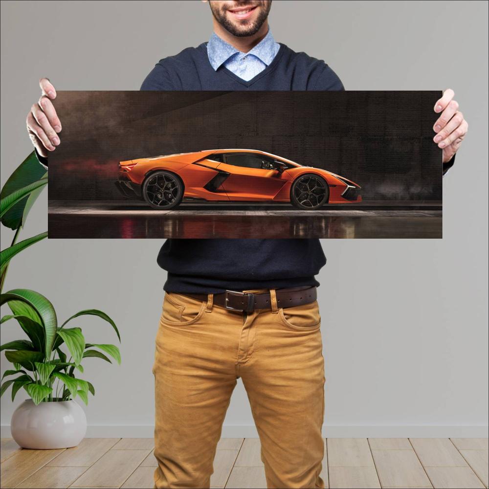 Cuadro grande 30x80cm 2024 Lamborghini Revuelto 002 Lamborghini