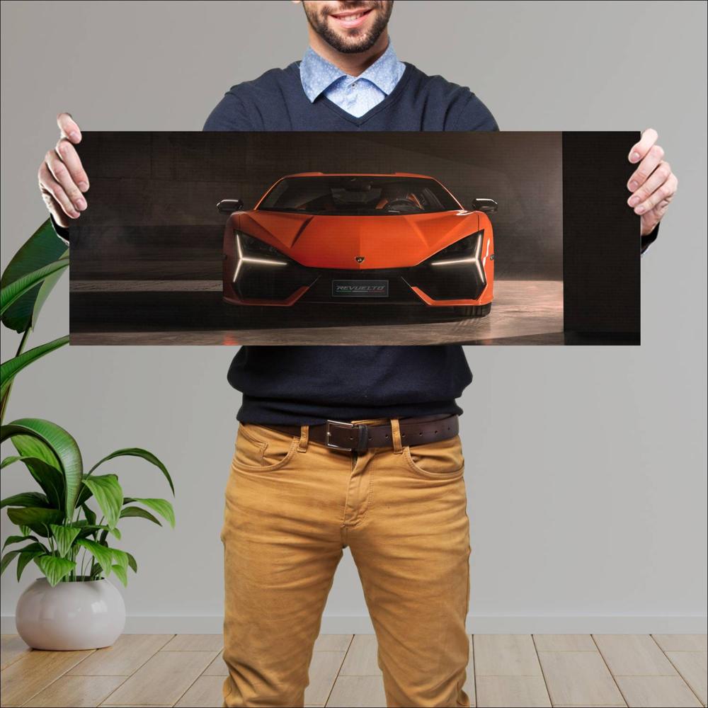Cuadro grande 30x80cm 2024 Lamborghini Revuelto 004 Lamborghini