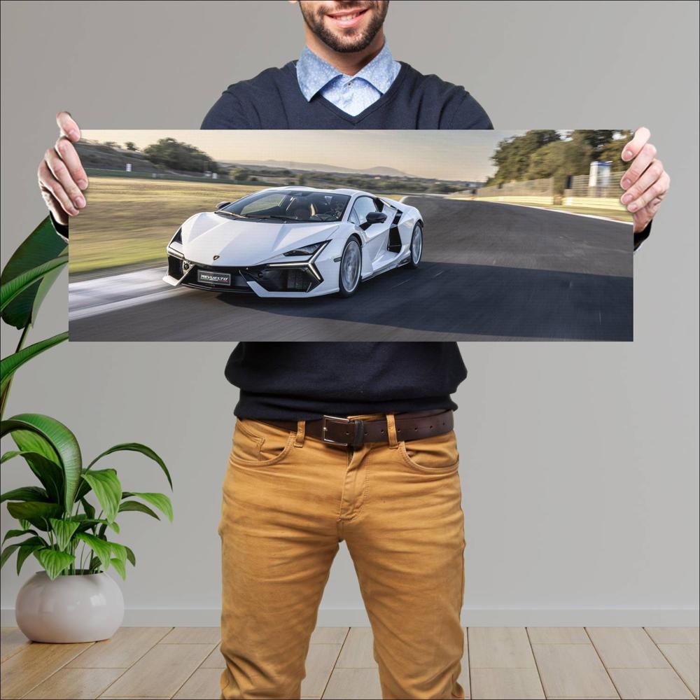 Cuadro grande 30x80cm 2024 Lamborghini Revuelto 011 Lamborghini