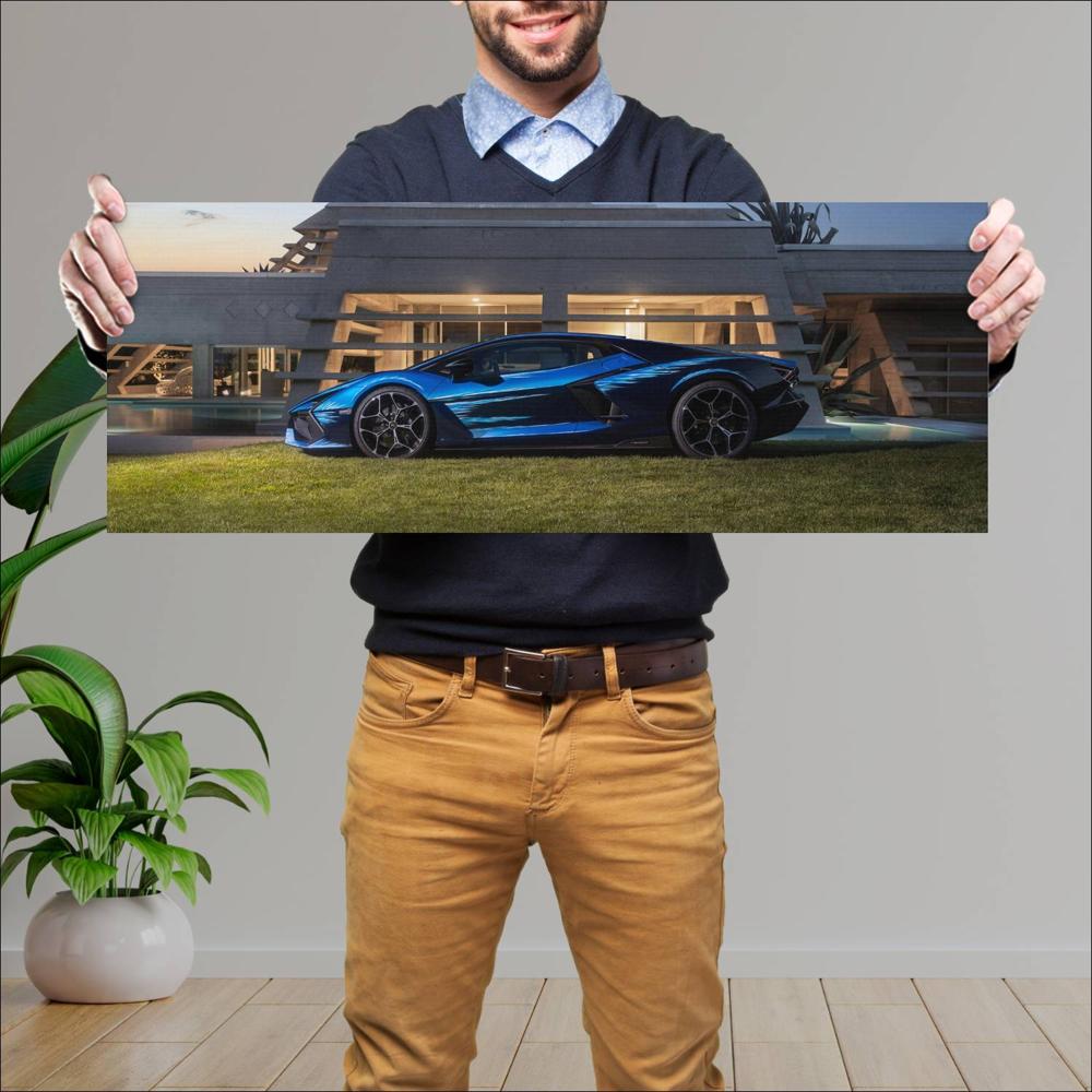 Cuadro grande 30x80cm 2024 Lamborghini Revuelto Opera Unica 002 Lamborghini