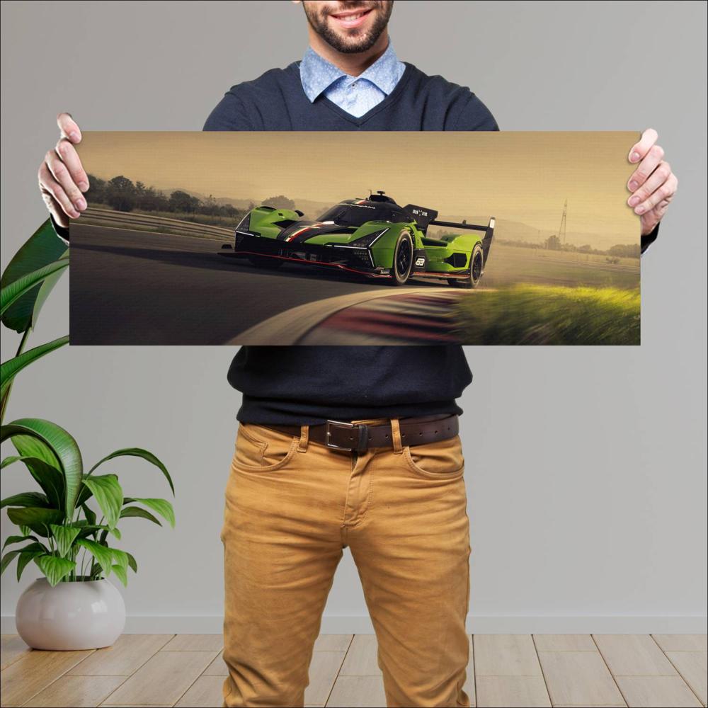 Cuadro grande 30x80cm 2024 Lamborghini SC63 004 Lamborghini