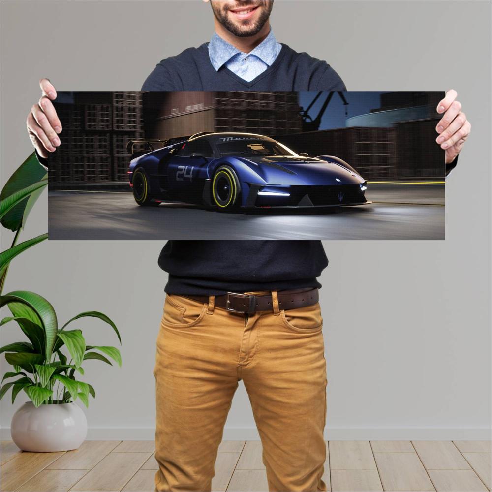 Cuadro grande 30x80cm 2024 Maserati MCXtrema 002 Maserati