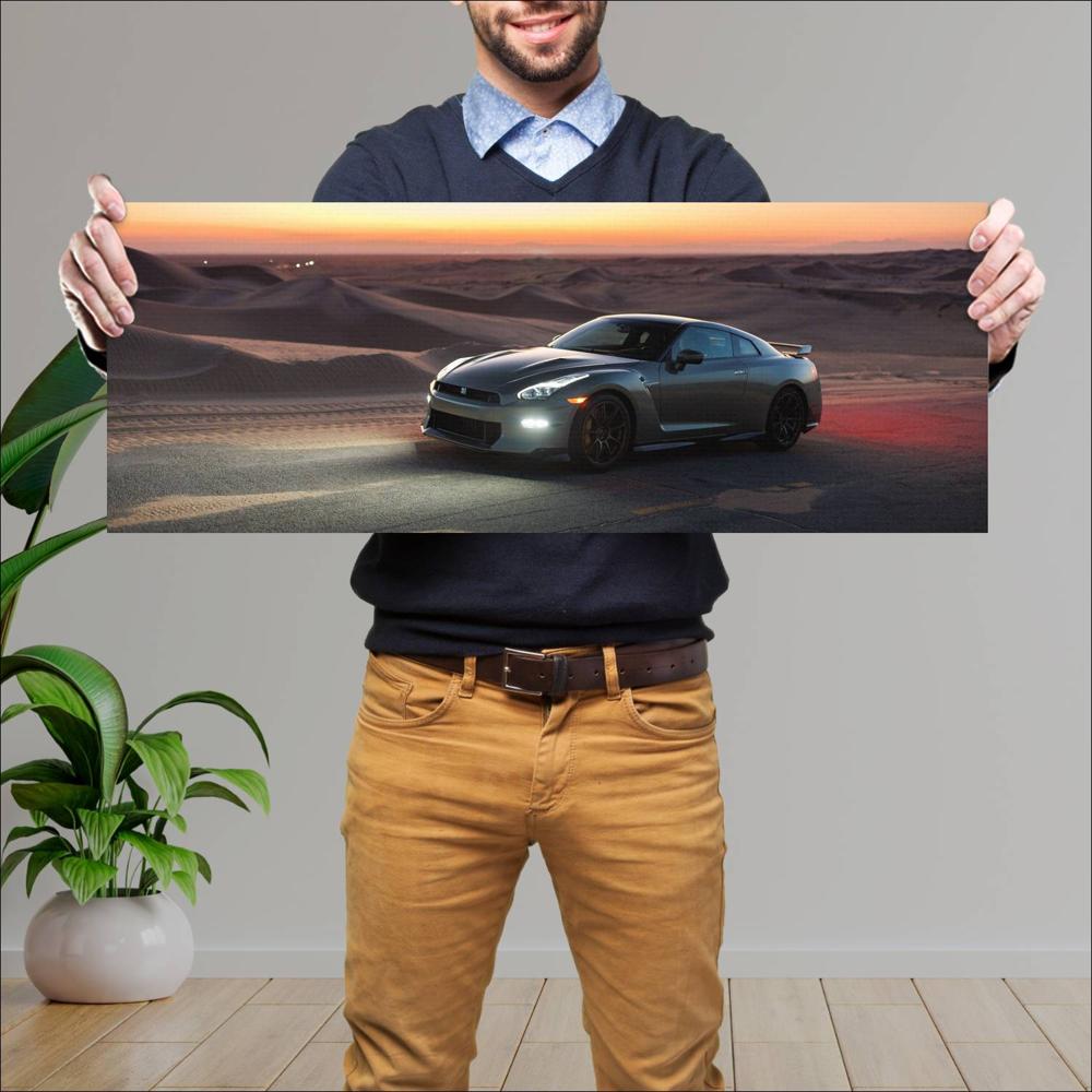 Cuadro grande 30x80cm 2024 Nissan GT R 005 Nissan