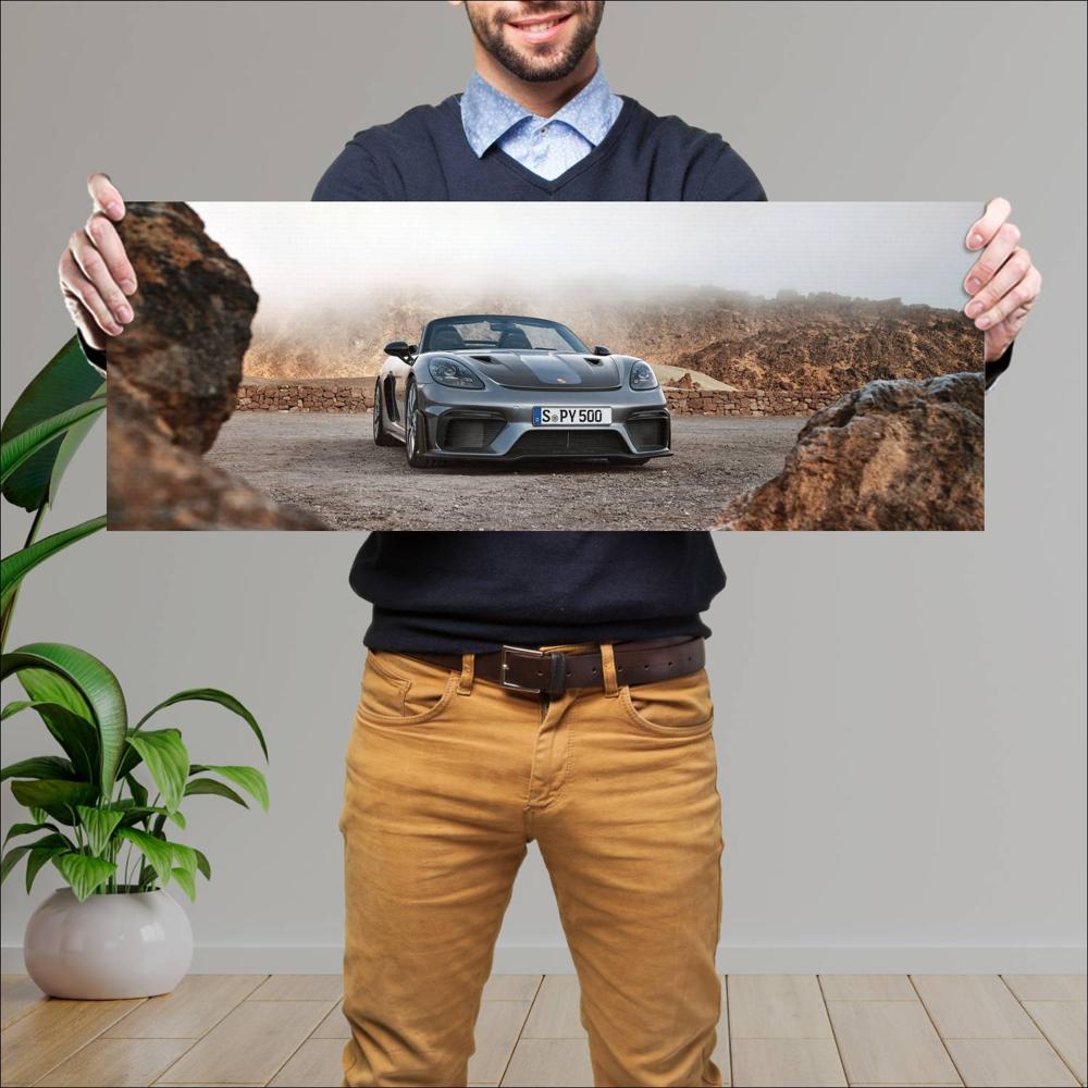 Cuadro grande 30x80cm 2024 Porsche 718 Spyder RS 005 Porsche