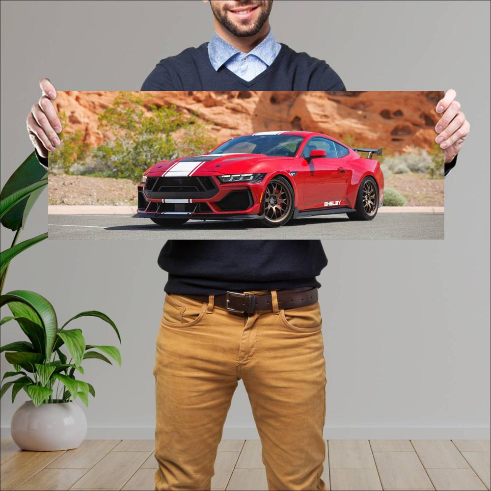 Cuadro grande 30x80cm 2024 Shelby Super Snake 005 Shelby