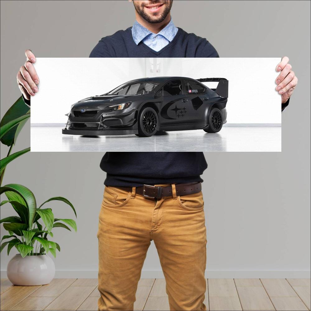 Cuadro grande 30x80cm 2024 Subaru WRX Project Midnight Concept 001 Subaru