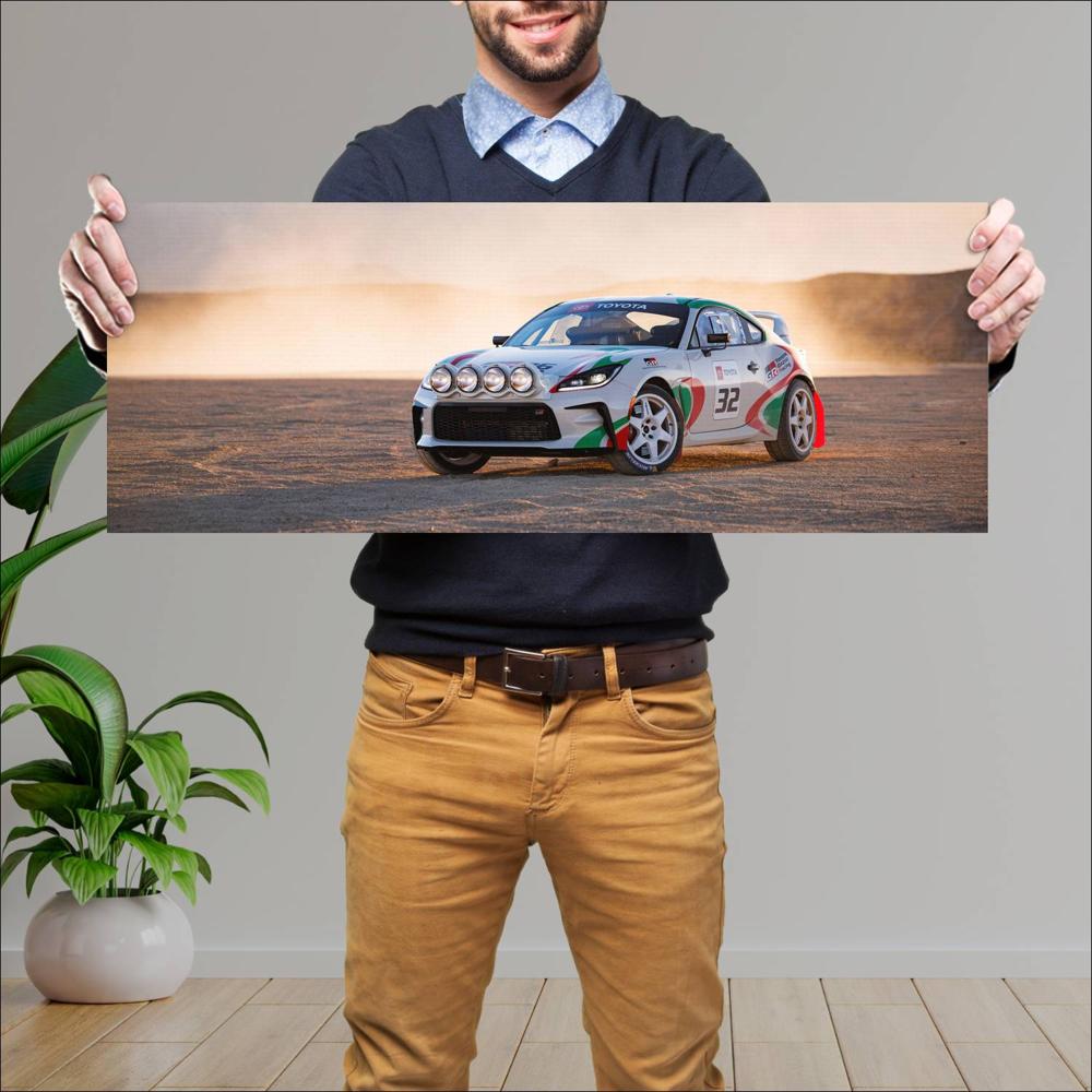Cuadro grande 30x80cm 2024 Toyota GR 86 Rally Legacy Concept 001 Toyota