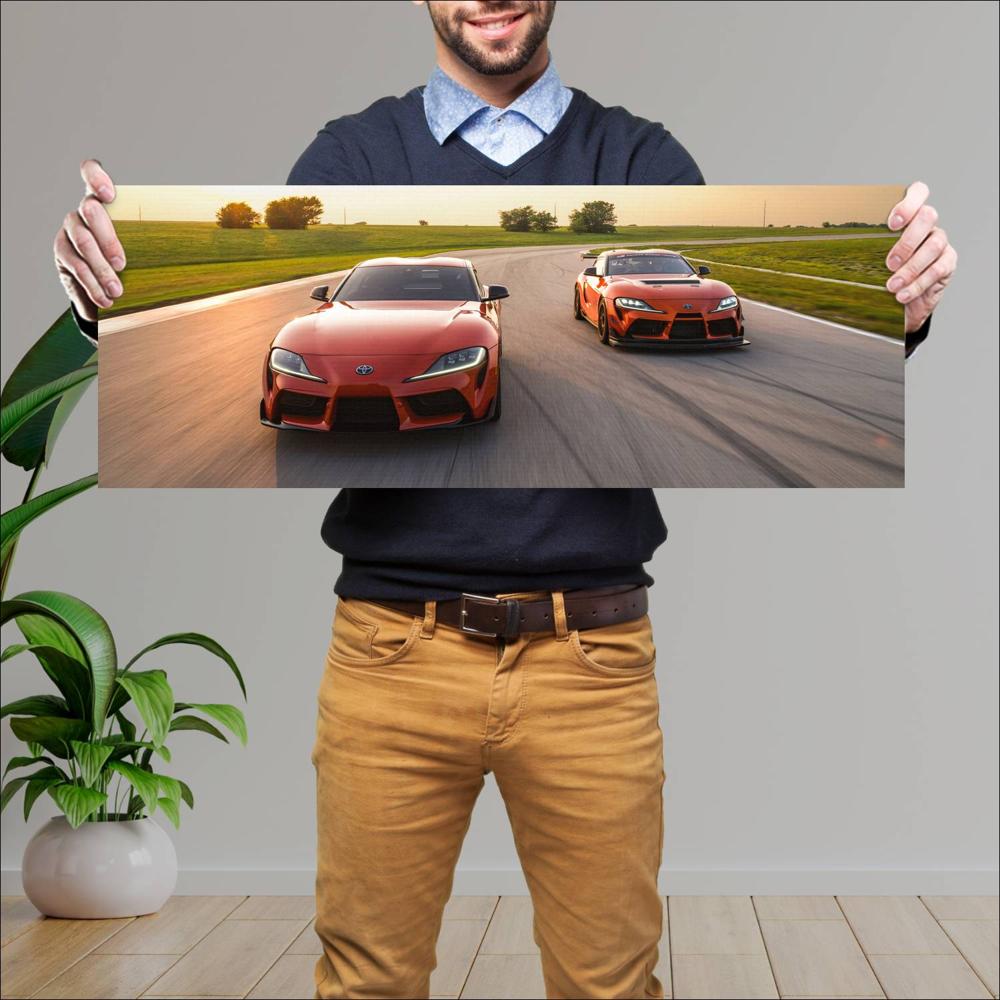Cuadro grande 30x80cm 2024 Toyota GR Supra 45th Anniversary Edition 004 Toyota