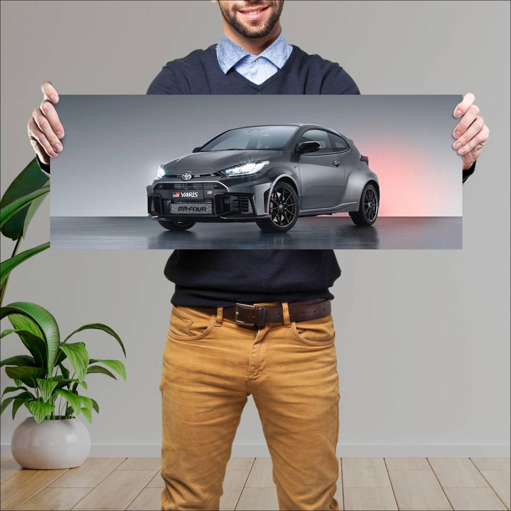 Cuadro grande 30x80cm 2024 Toyota GR Yaris 001 Toyota