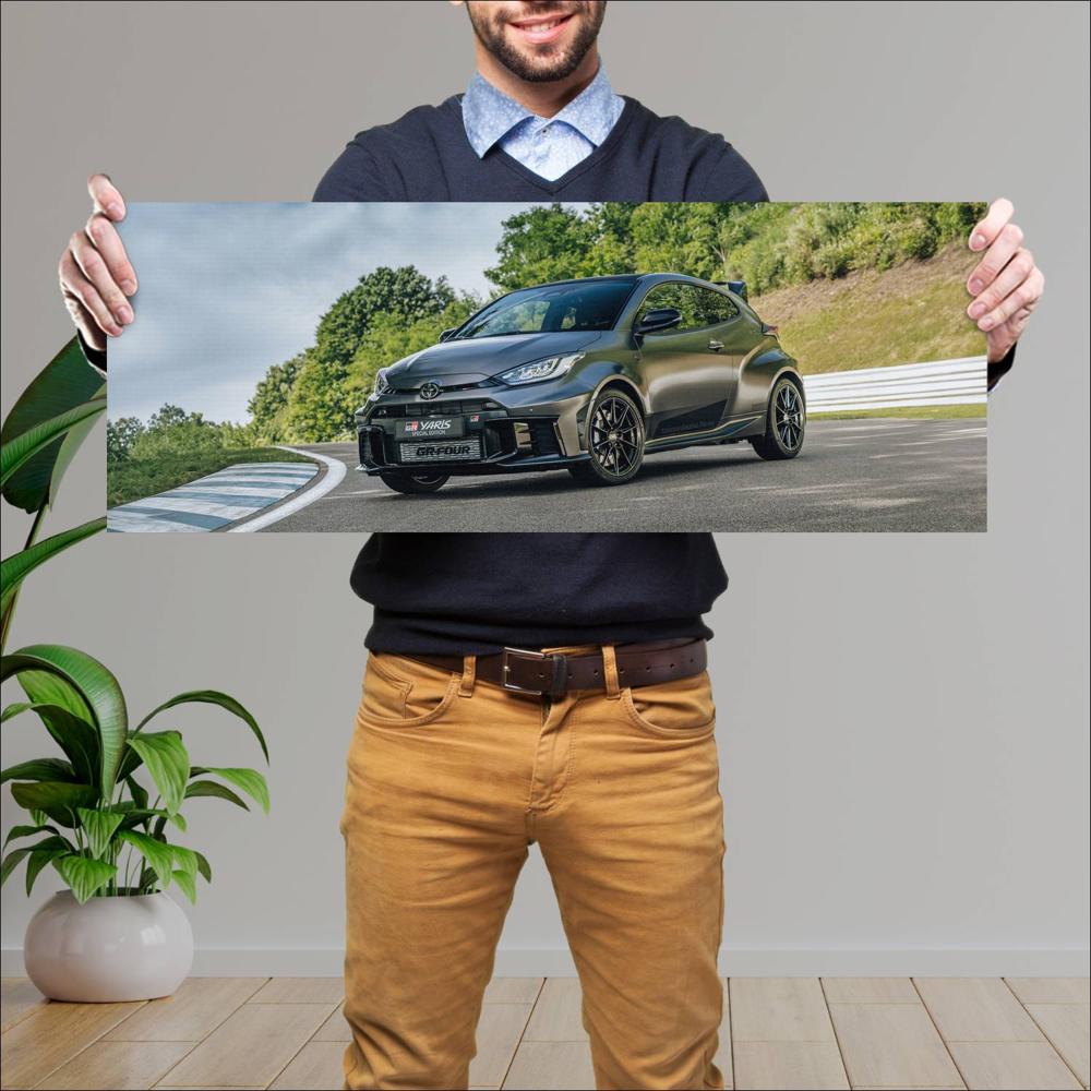 Cuadro grande 30x80cm 2024 Toyota GR Yaris Ogier Edition 001 Toyota