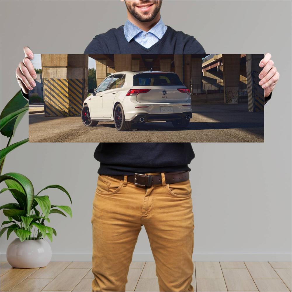 Cuadro grande 30x80cm 2024 Volkswagen Golf GTI 380 002 Volkswagen