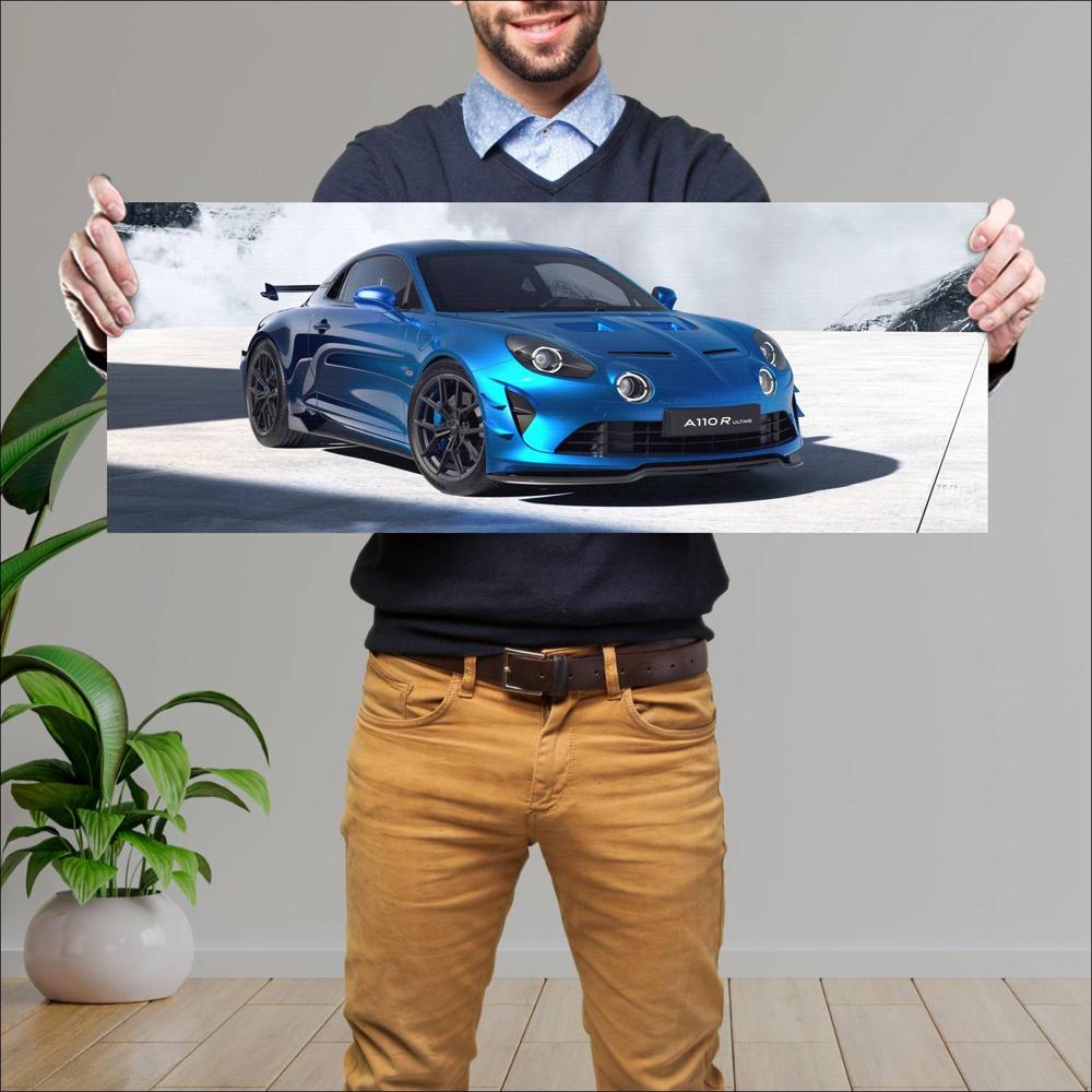 Cuadro grande 30x80cm 2025 Alpine A110 R Ultime 001 Alpine