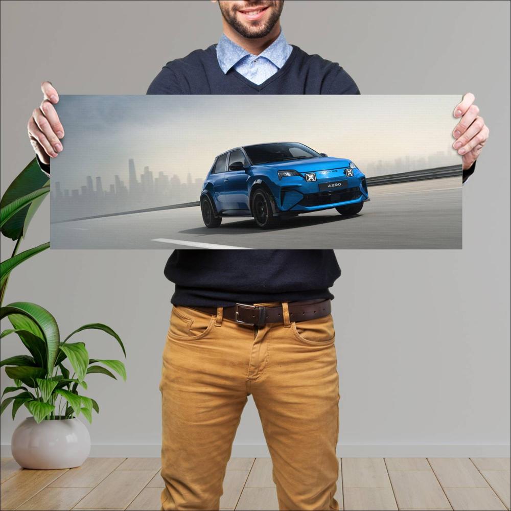 Cuadro grande 30x80cm 2025 Alpine A290 GTS 005 Alpine