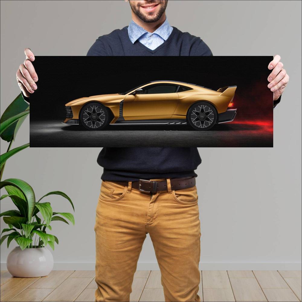 Cuadro grande 30x80cm 2025 Aston Martin Valiant 002 Aston
